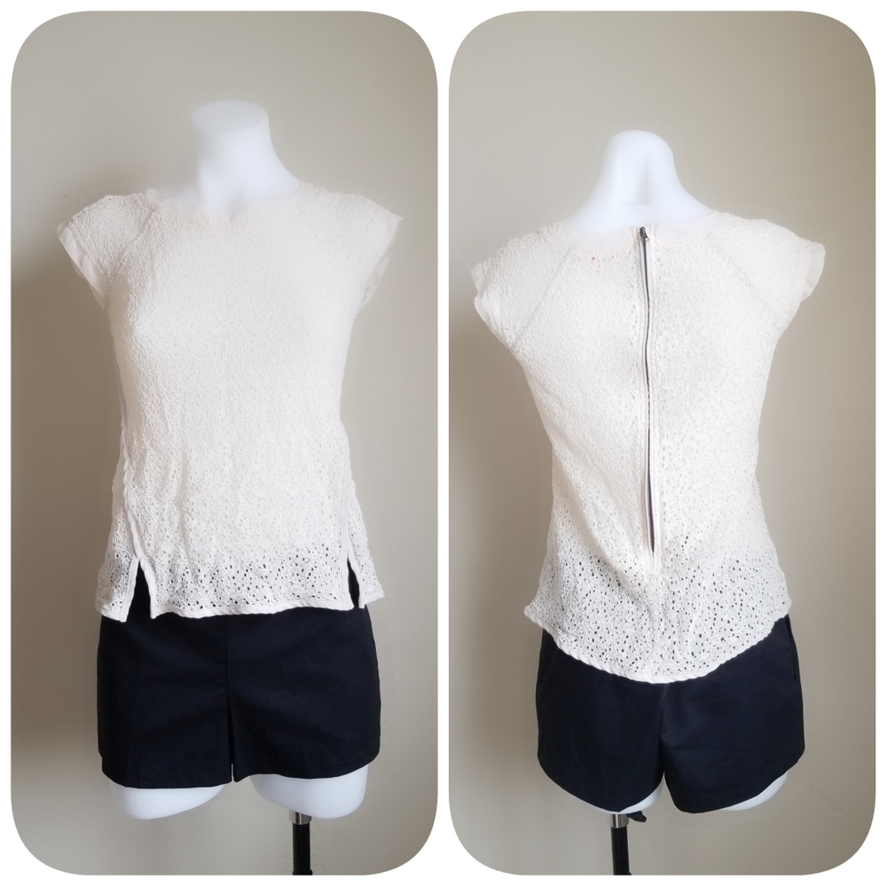 Tan lace shirt